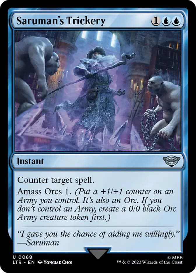 Card image of Saruman's Trickery