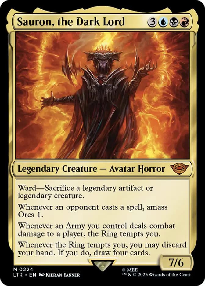 Card image of Sauron, the Dark Lord