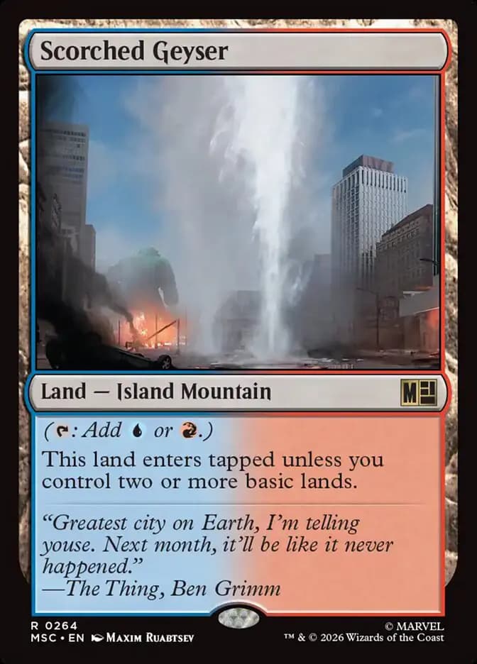Card image of Scorched Geyser