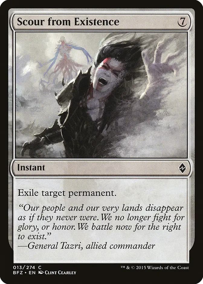 Card image of Scour from Existence