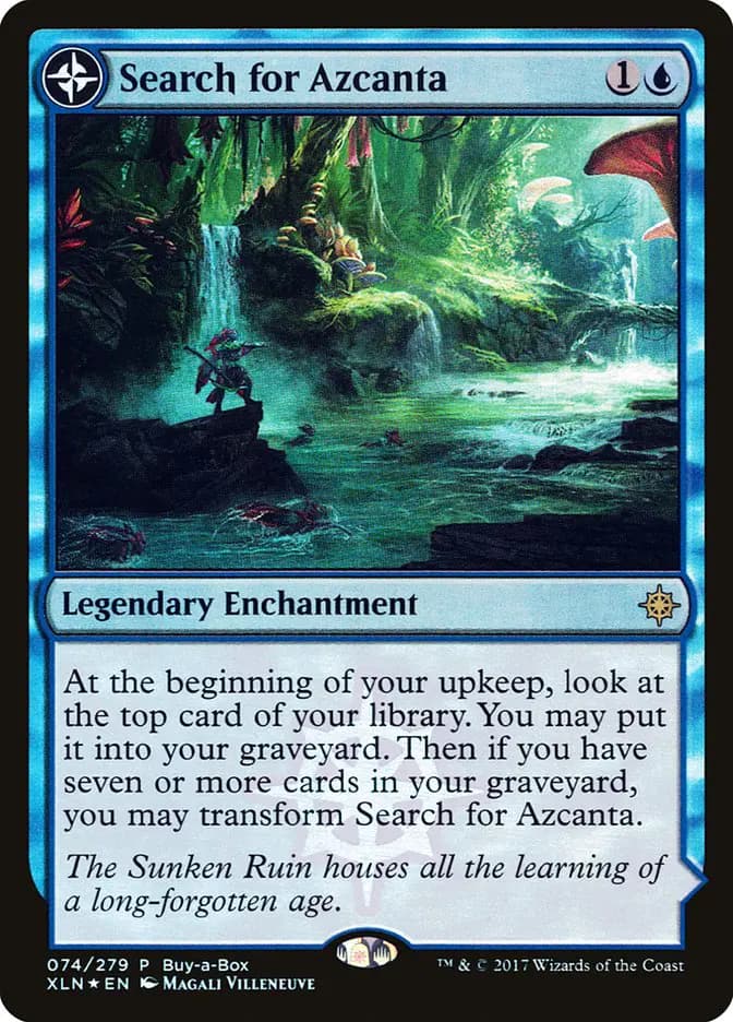 Card image of Search for Azcanta / Azcanta, the Sunken Ruin