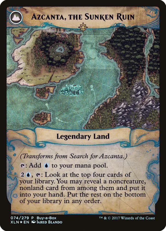 Card image of Search for Azcanta / Azcanta, the Sunken Ruin