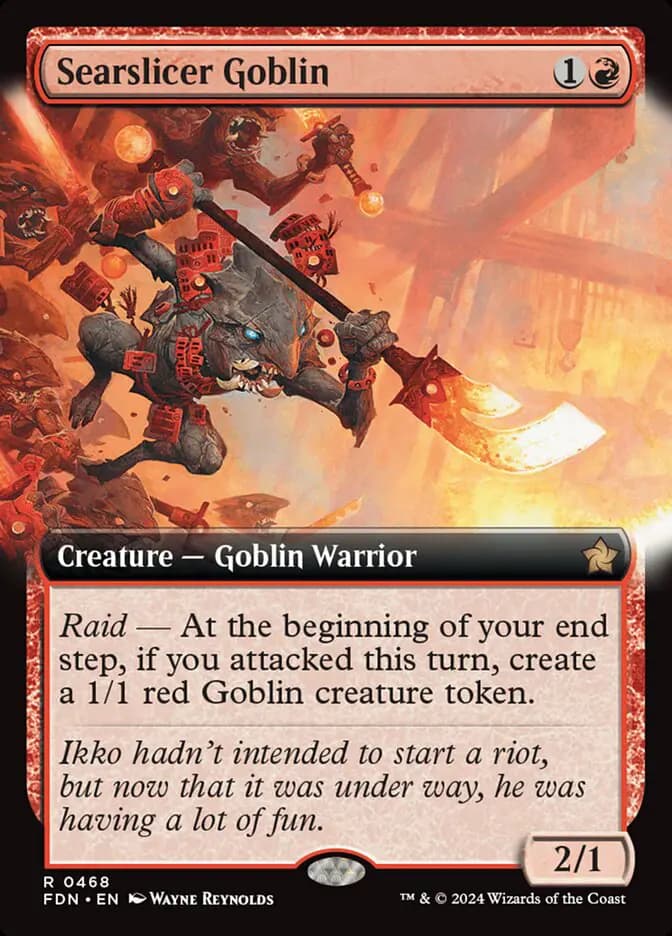 Card image of Searslicer Goblin