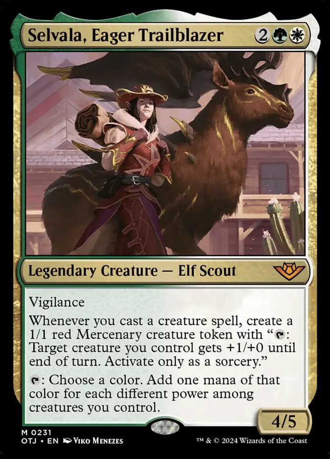Card image of Selvala, Eager Trailblazer