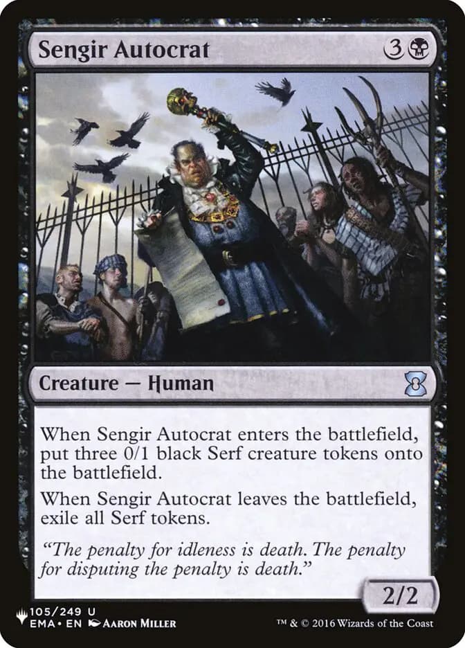 Card image of Sengir Autocrat