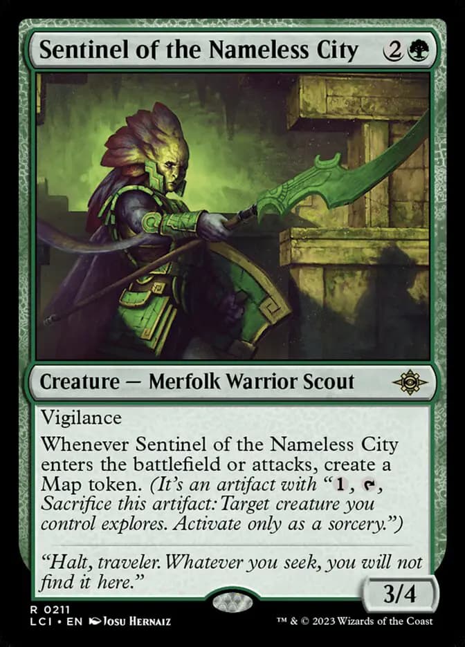 Card image of Sentinel of the Nameless City