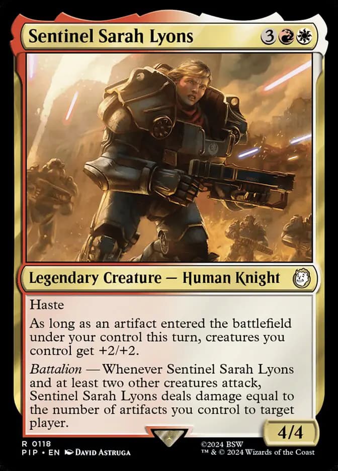 Card image of Sentinel Sarah Lyons