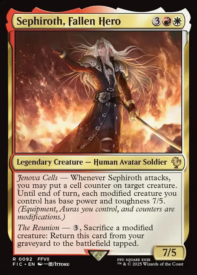 Card image of Sephiroth, Fallen Hero