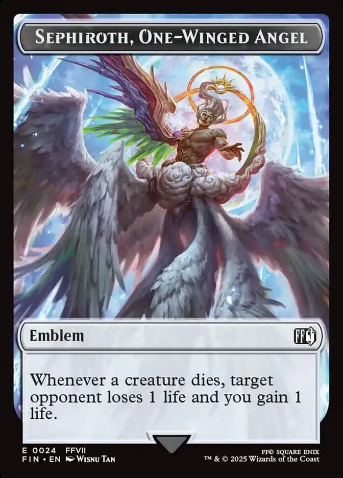 Card image of Sephiroth, One-Winged Angel Emblem