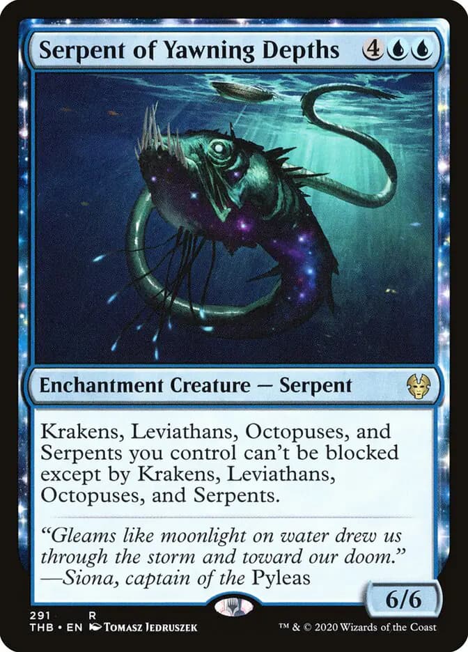 Card image of Serpent of Yawning Depths