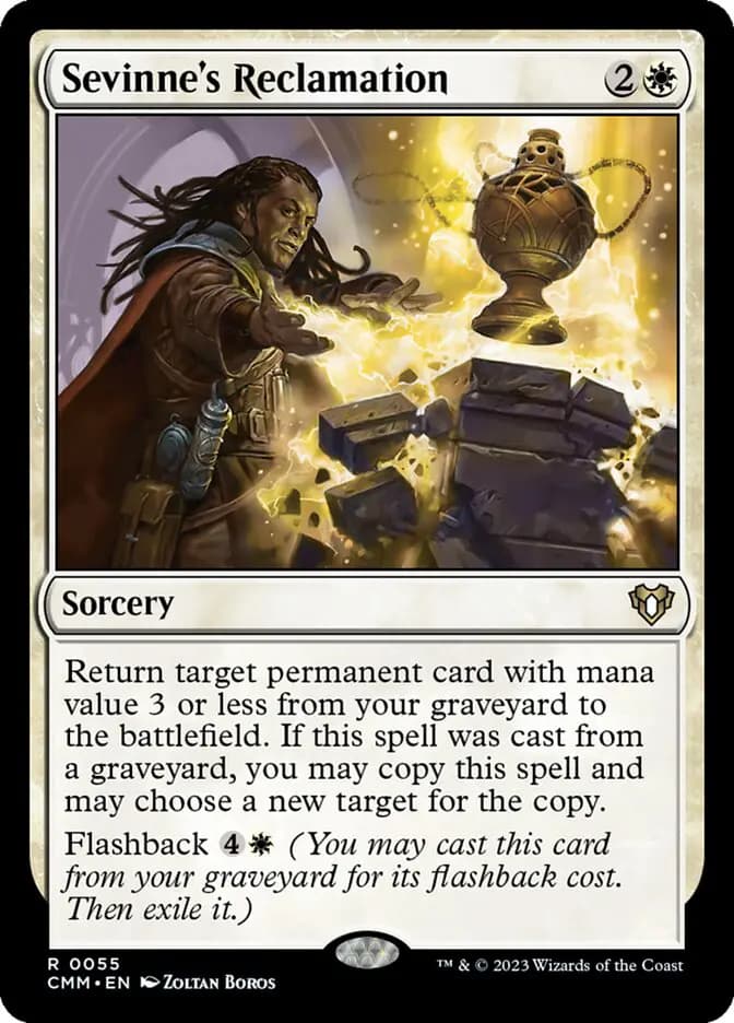 Card image of Sevinne's Reclamation