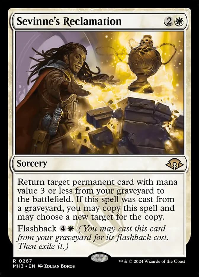 Card image of Sevinne's Reclamation