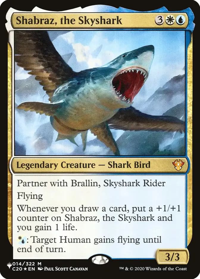 Card image of Shabraz, the Skyshark