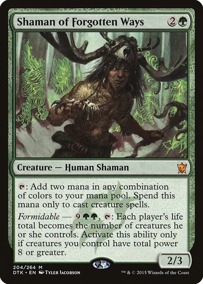 Card image of Shaman of Forgotten Ways