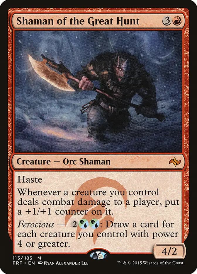 Card image of Shaman of the Great Hunt