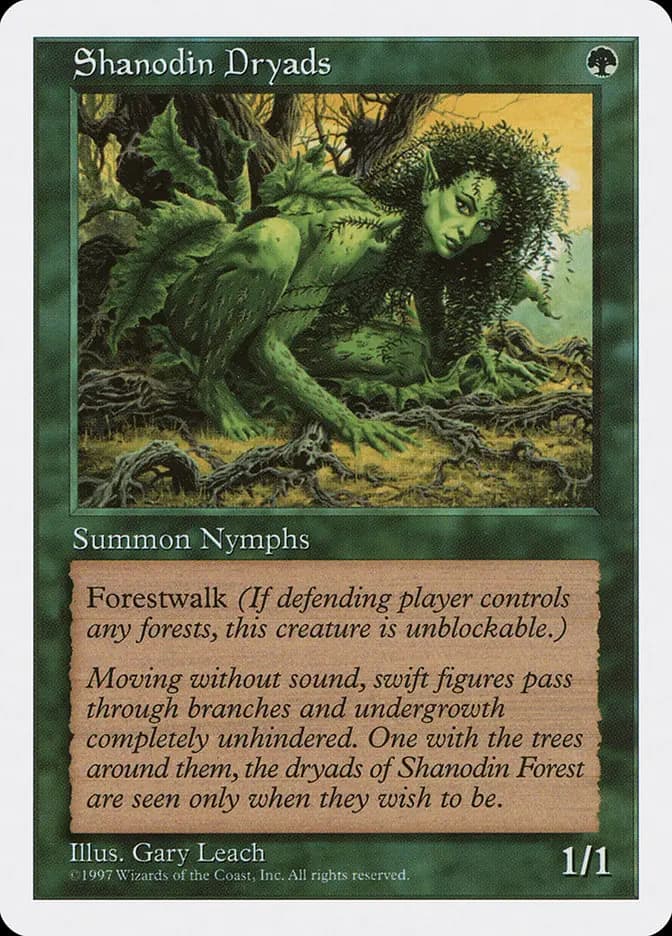 Card image of Shanodin Dryads
