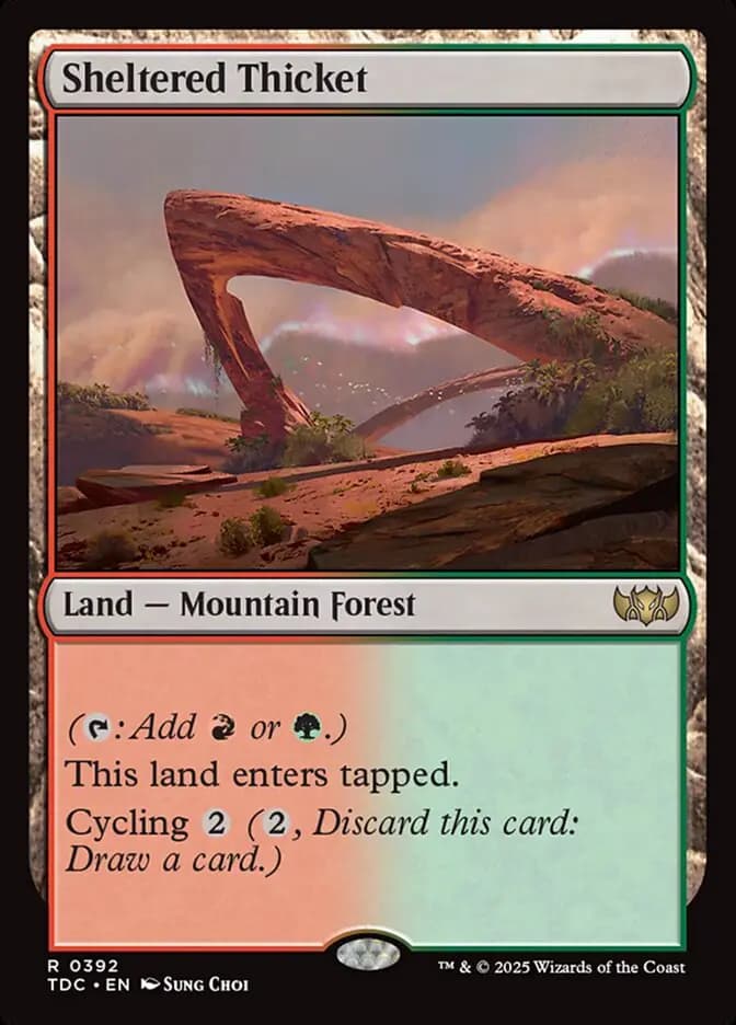 Card image of Sheltered Thicket
