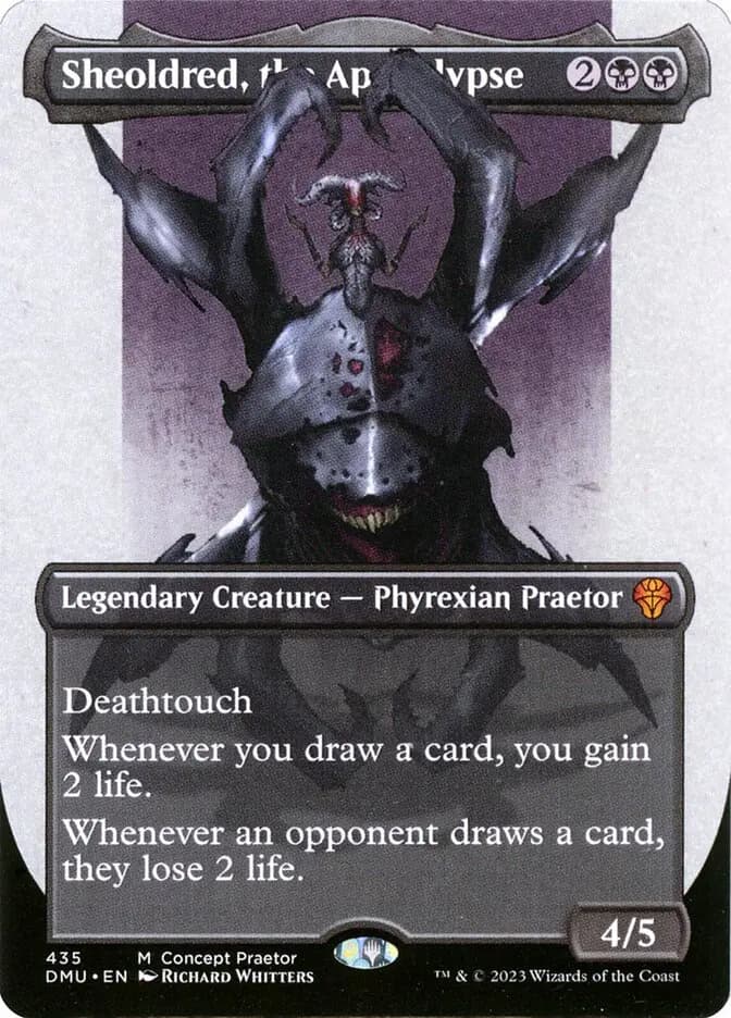 Card image of Sheoldred, the Apocalypse
