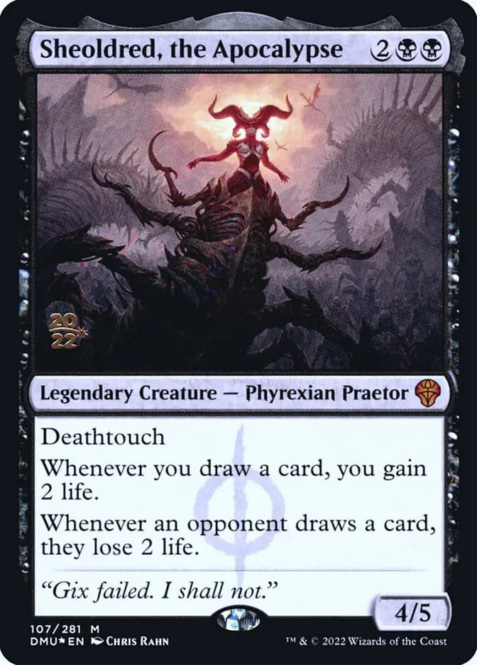 Card image of Sheoldred, the Apocalypse
