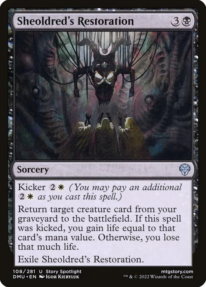 Card image of Sheoldred's Restoration