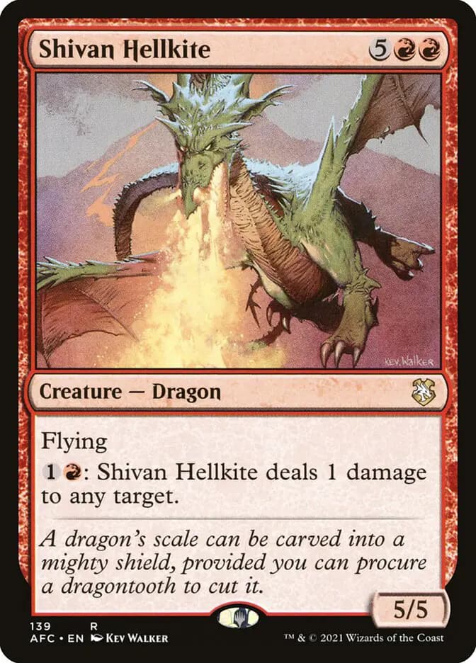 Card image of Shivan Hellkite