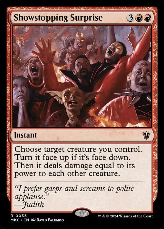 Card image of Showstopping Surprise