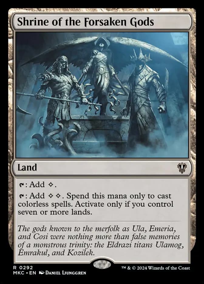 Card image of Shrine of the Forsaken Gods