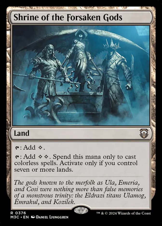 Card image of Shrine of the Forsaken Gods