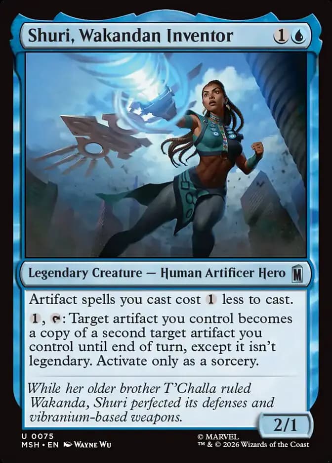 Card image of Shuri, Wakandan Inventor