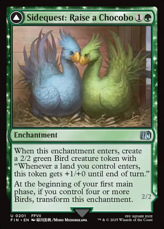 Card image of Sidequest: Raise a Chocobo / Black Chocobo