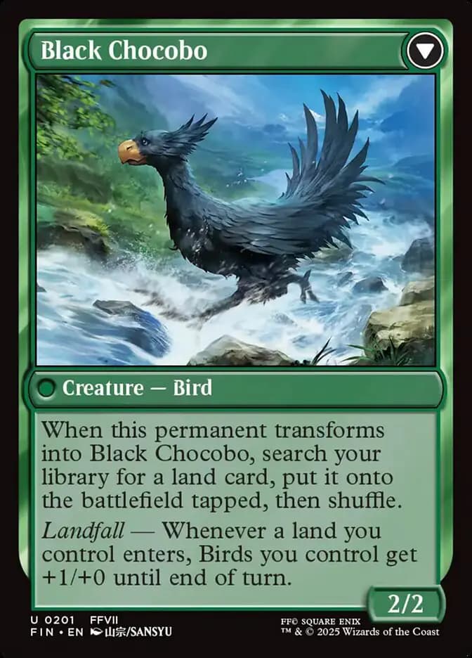 Card image of Sidequest: Raise a Chocobo / Black Chocobo