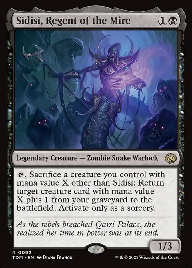 Card image of Sidisi, Regent of the Mire