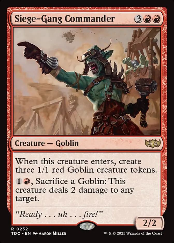Card image of Siege-Gang Commander
