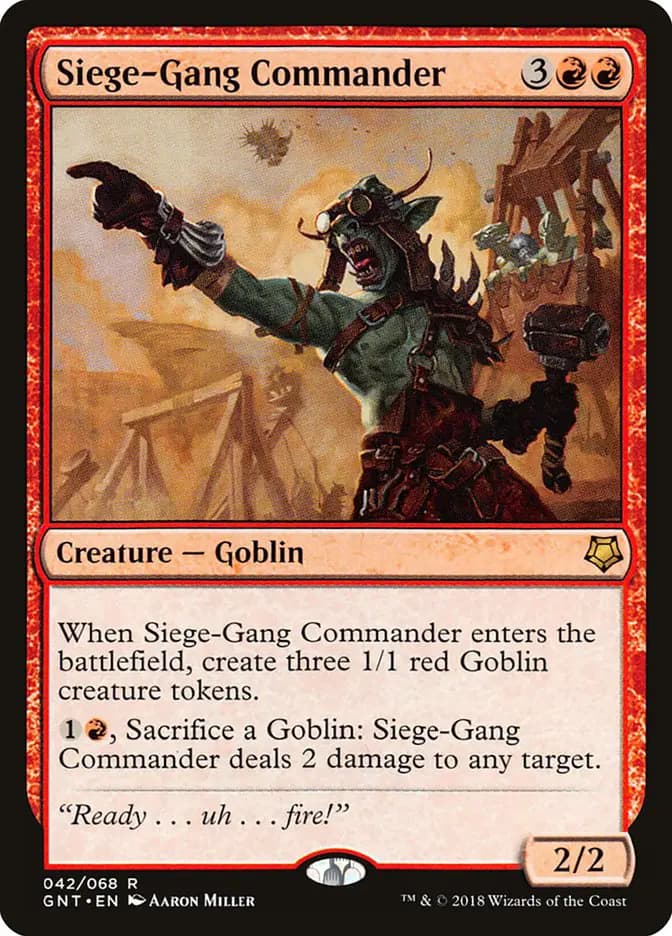 Card image of Siege-Gang Commander