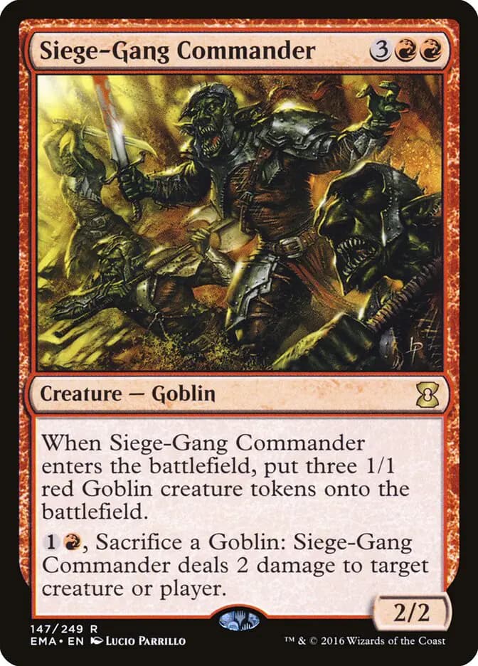 Card image of Siege-Gang Commander