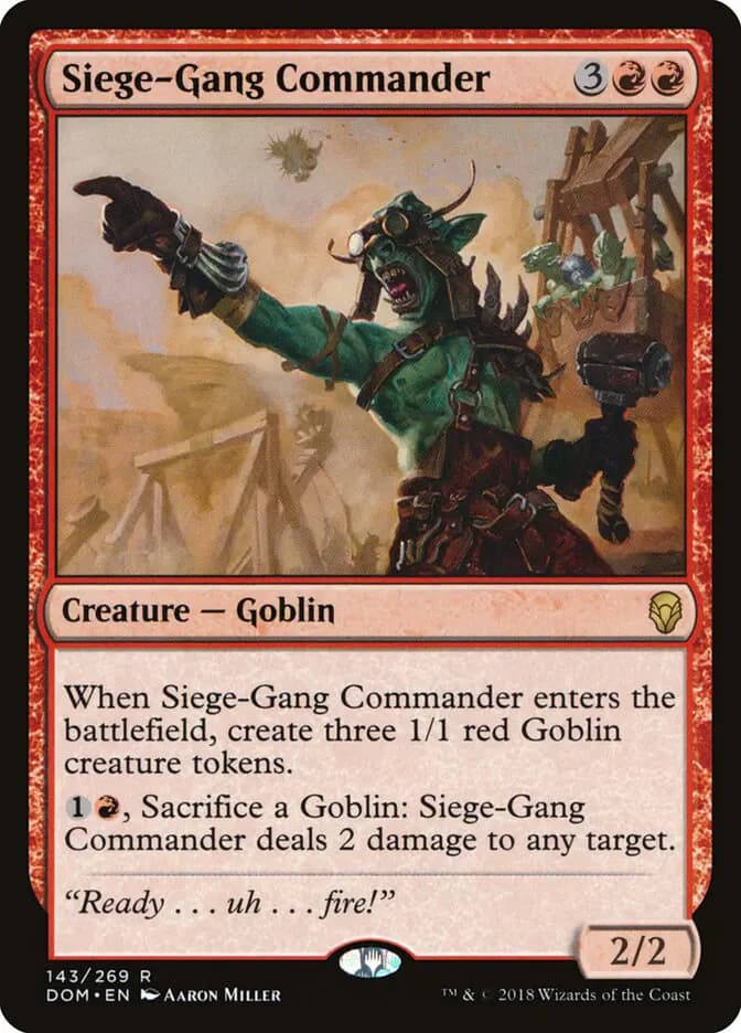 Card image of Siege-Gang Commander