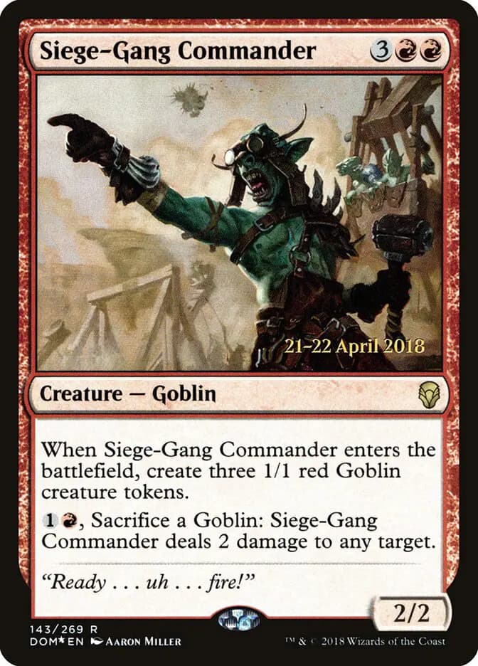 Card image of Siege-Gang Commander