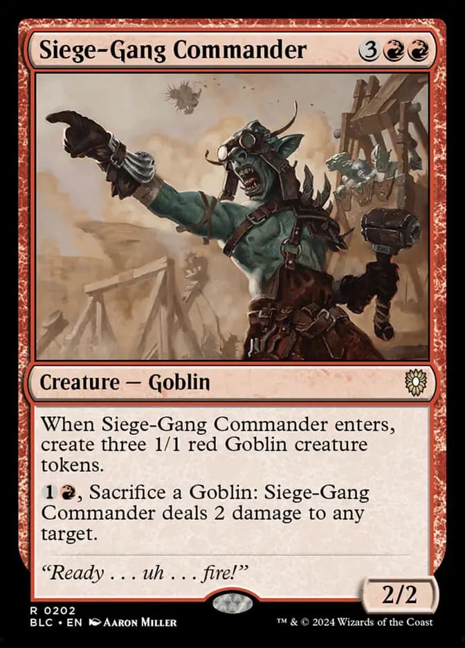 Card image of Siege-Gang Commander