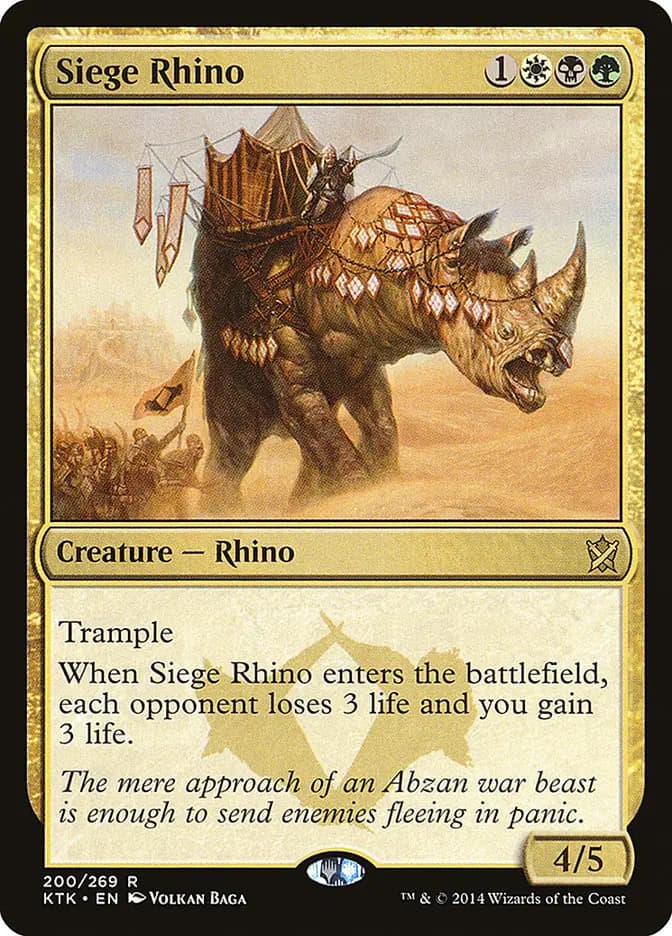 Card image of Siege Rhino
