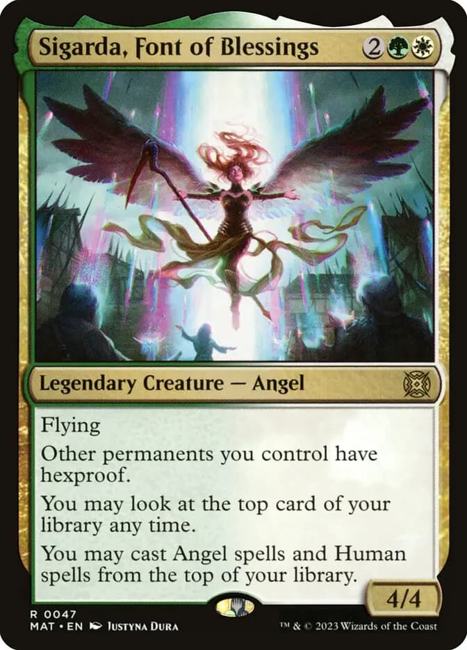 Card image of Sigarda, Font of Blessings