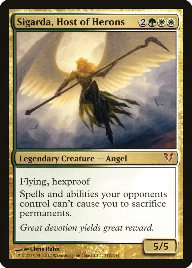 Card image of Sigarda, Host of Herons