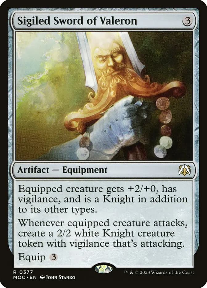 Card image of Sigiled Sword of Valeron