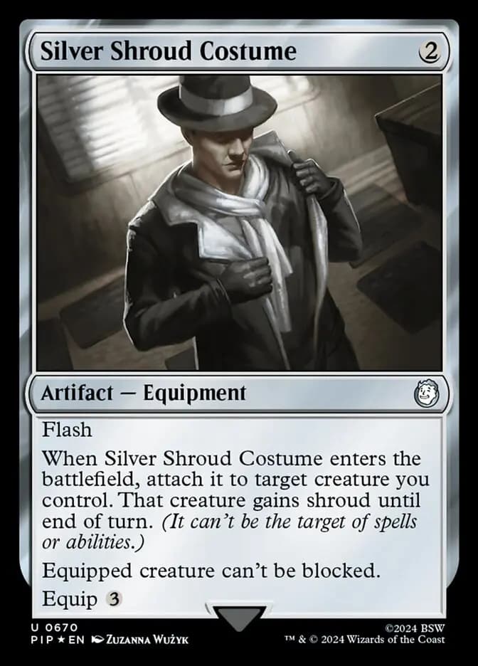 Card image of Silver Shroud Costume