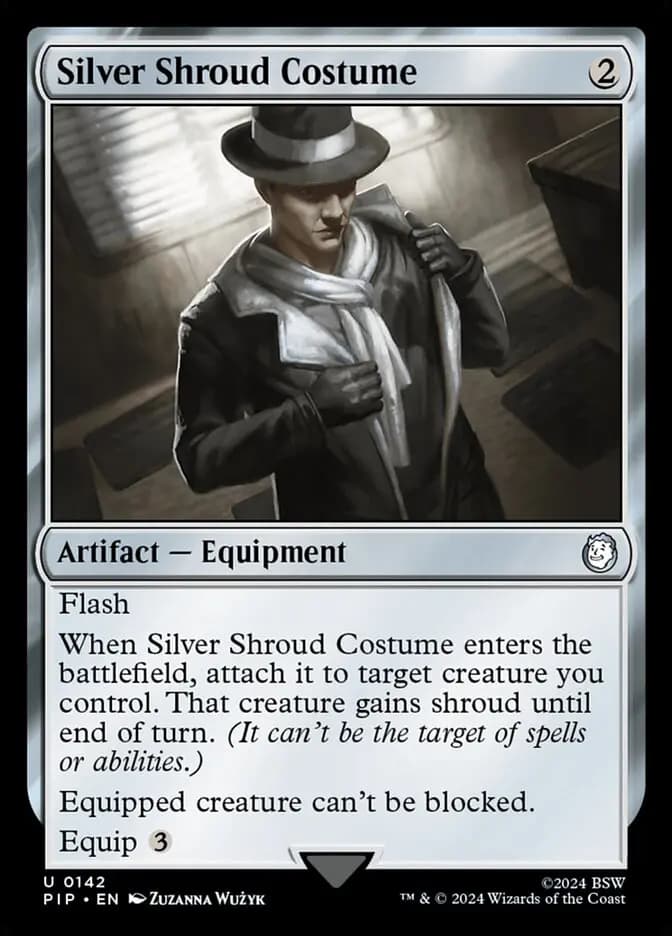 Card image of Silver Shroud Costume