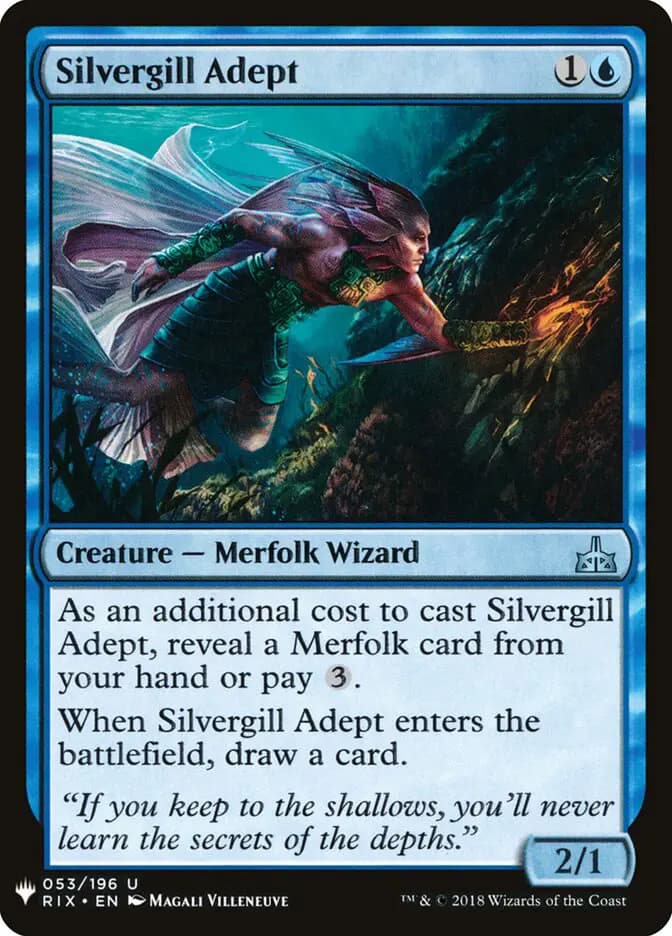 Card image of Silvergill Adept