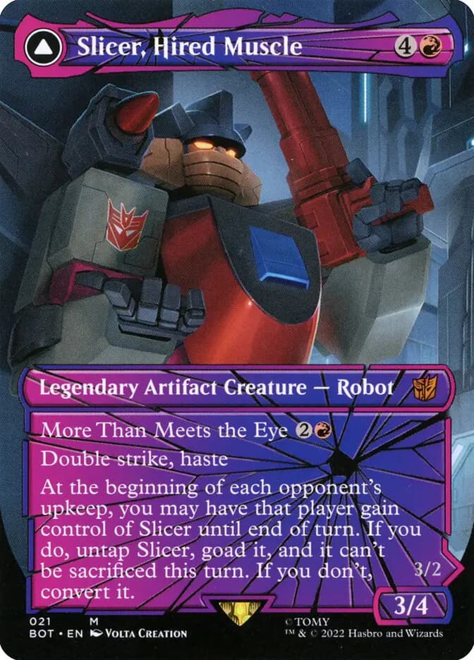 Card image of Slicer, Hired Muscle / Slicer, High-Speed Antagonist