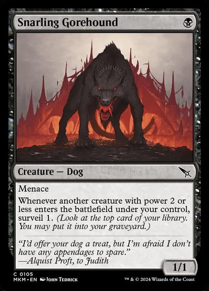 Card image of Snarling Gorehound