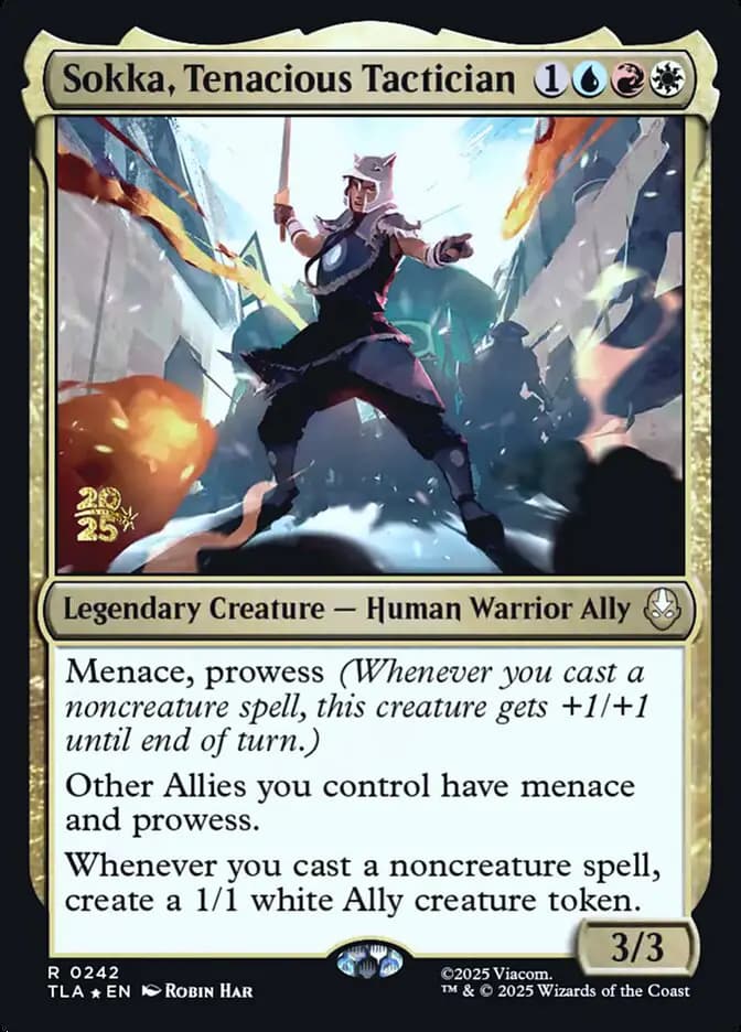 Card image of Sokka, Tenacious Tactician