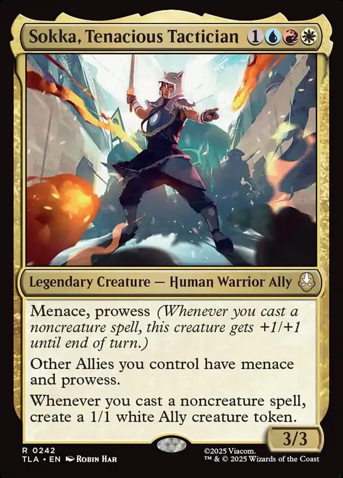 Card image of Sokka, Tenacious Tactician