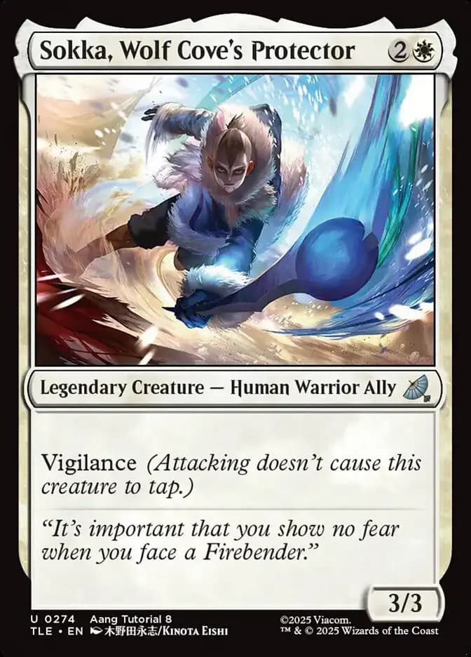 Card image of Sokka, Wolf Cove's Protector
